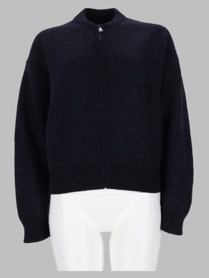 Fabiana Filippi Maglia In Misto Lana E Cotone Con Zip