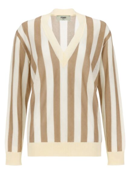 Fendi MAGLIA IN SETA PEQUIN