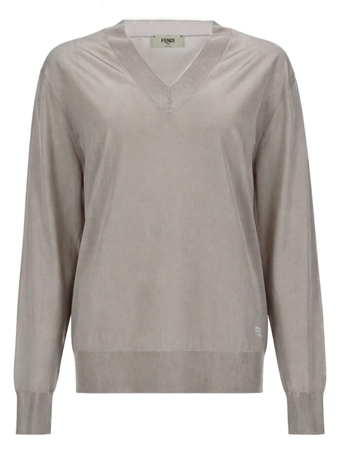 fendi maglia in viscosa lucida Fendi MAGLIA IN VISCOSA LUCIDA