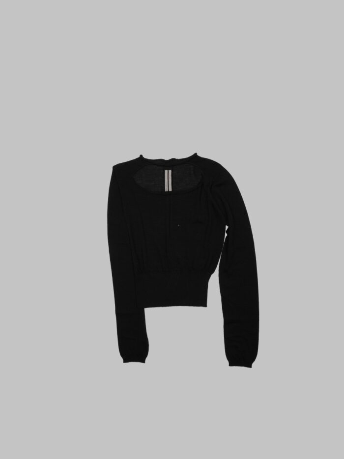 rick owens maglia "slashed" cropped RICK OWENS Maglia "Slashed" Cropped