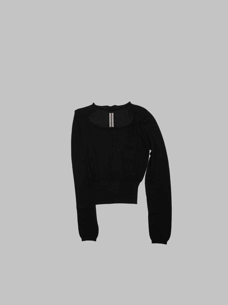 RICK OWENS Maglia "Slashed" Cropped