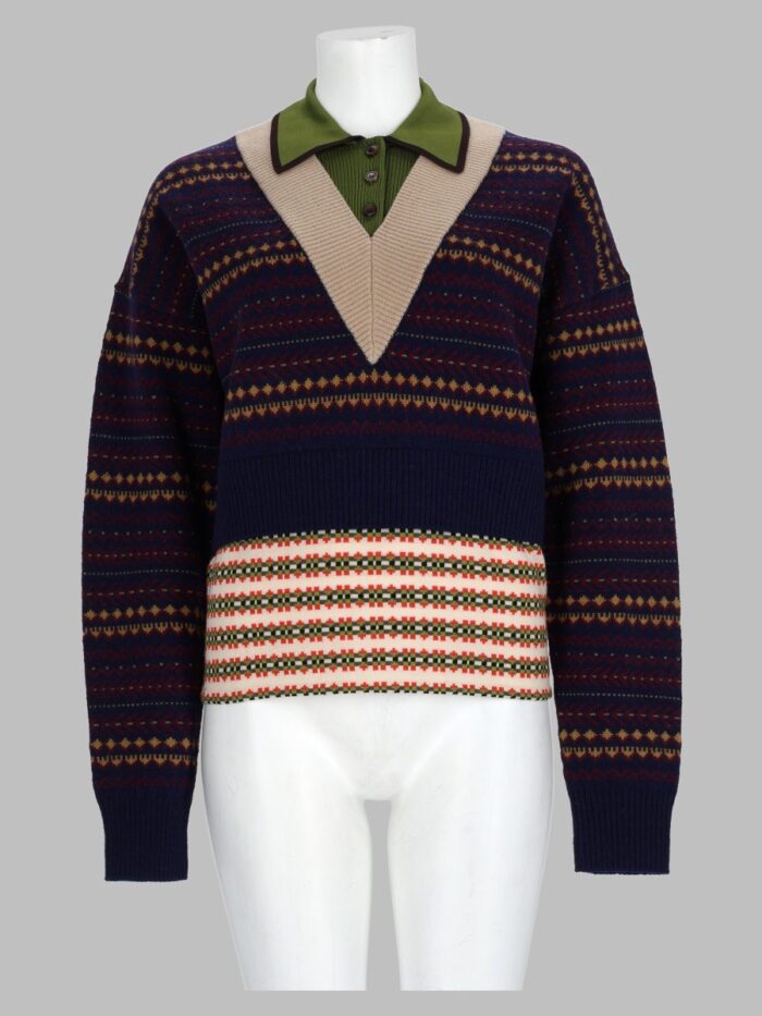 dries van noten maglia "toinette" in lana Dries Van Noten Maglia "Toinette" In Lana
