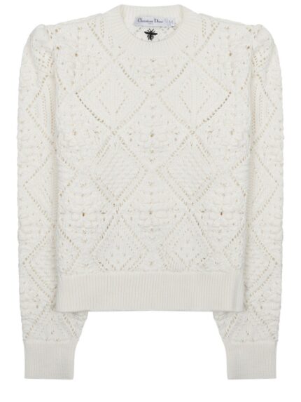 Dior MAGLIA TRAFORATA IN COTONE