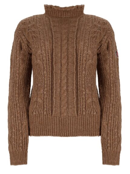 MONCLER GRENOBLE Maglia Traforata In Misto Alpaca