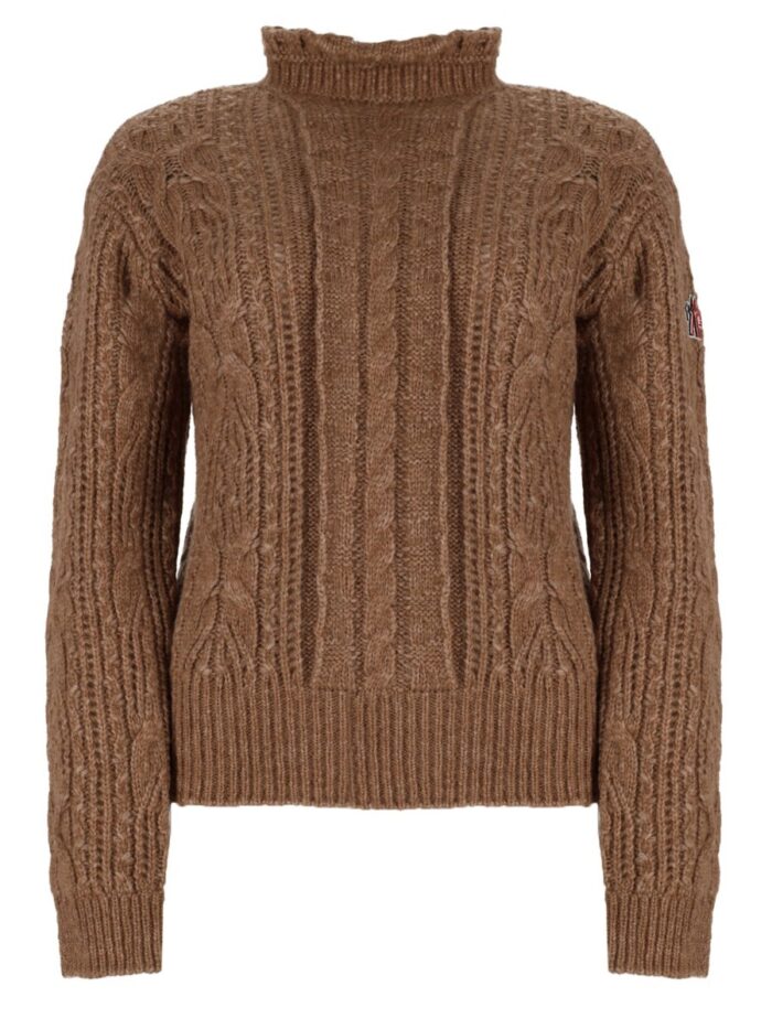 MONCLER GRENOBLE Maglia Traforata In Misto Alpaca