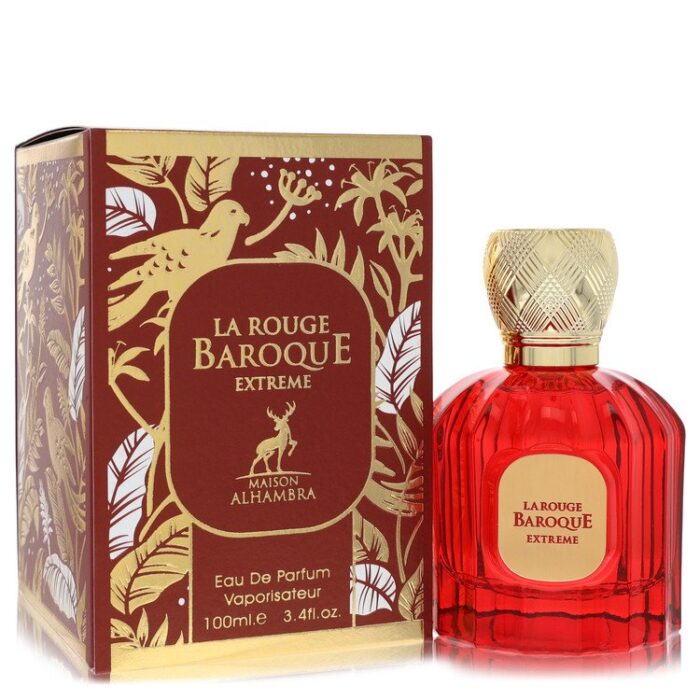 maison alhambra baroque rouge extreme by maison alhambra eau de parfum spray (unisex) 3.4 oz Maison Alhambra Baroque Rouge Extreme By Maison Alhambra - Eau De Parfum Spray (Unisex) 3.4 Oz - Image 1