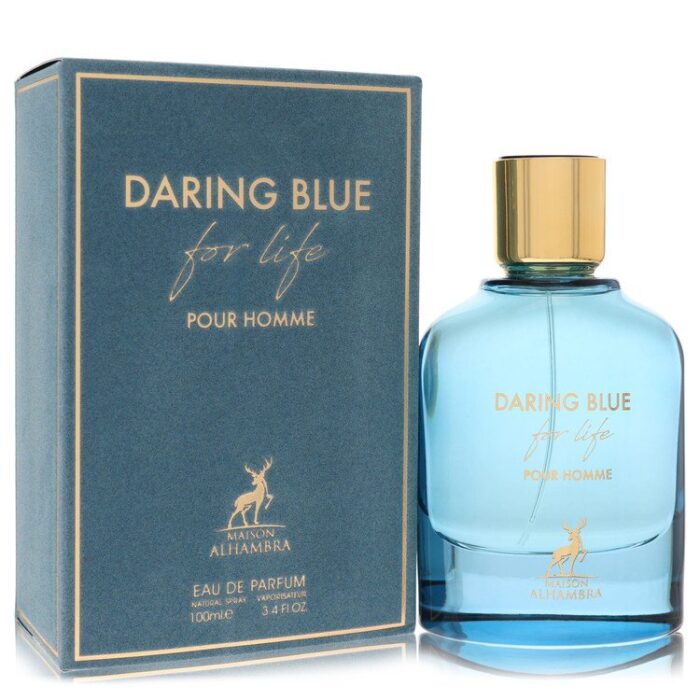 maison alhambra daring blue for life by maison alhambra eau de parfum spray 3.4 oz Maison Alhambra Daring Blue For Life By Maison Alhambra - Eau De Parfum Spray 3.4 Oz - Image 1
