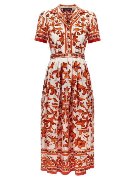 DOLCE&GABBANA 'Maiolica' Print Dress