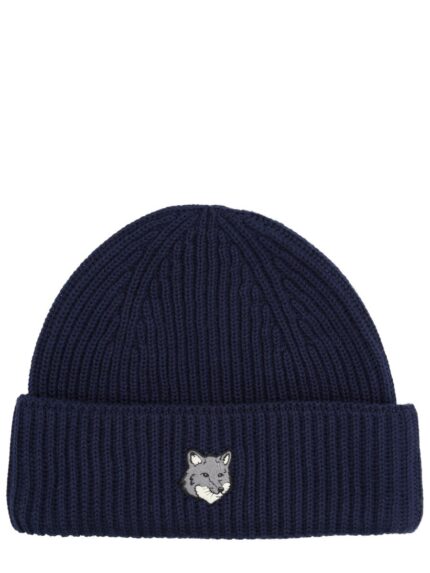 Maison Kitsune BEANIE WITH FOX PATCH