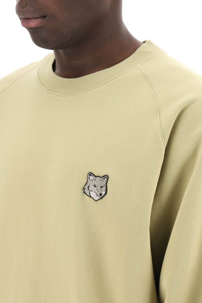 MAISON KITSUNE Bold Fox Head Crewneck Sweatshirt With Patch