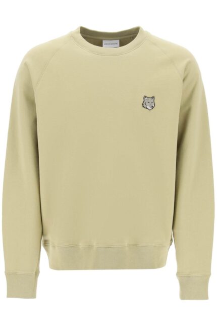 MAISON KITSUNE Bold Fox Head Crewneck Sweatshirt With Patch