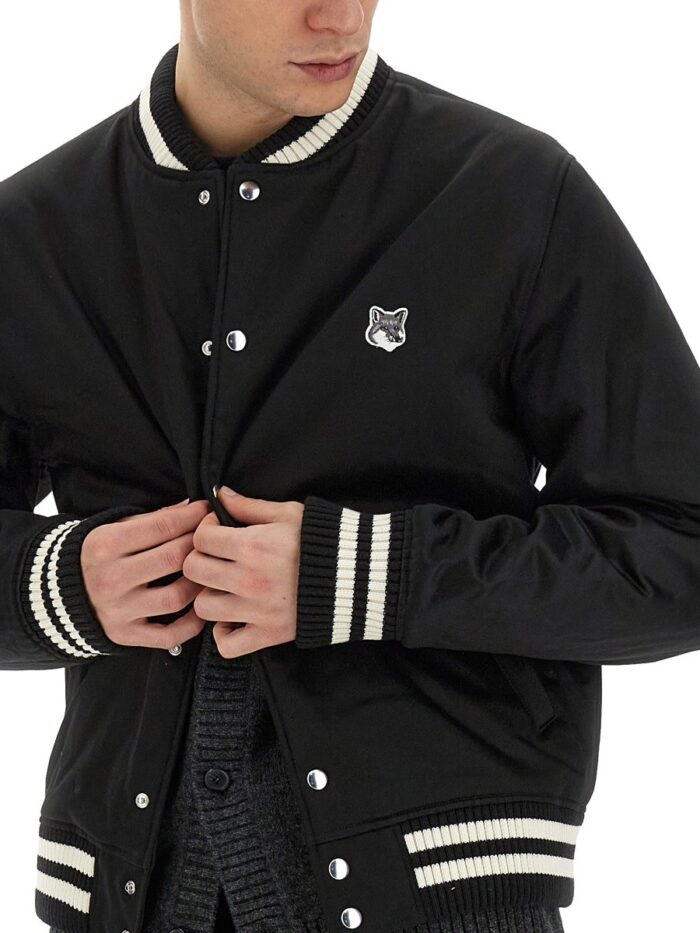 Maison Kitsune BOMBER JACKET WITH LOGO
