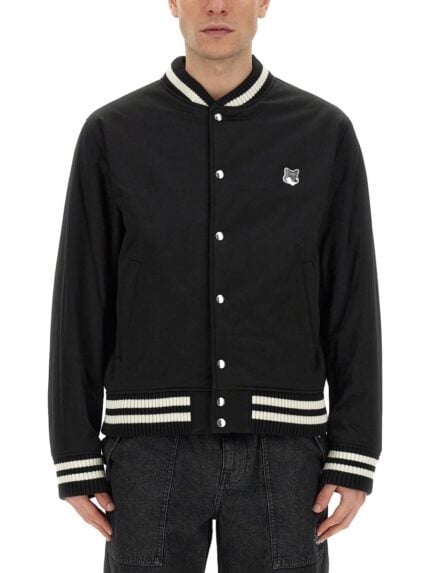 Maison Kitsune BOMBER JACKET WITH LOGO