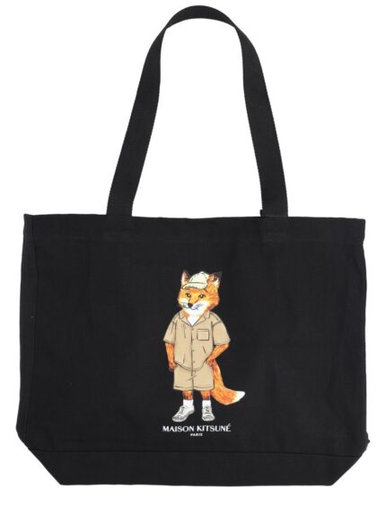 Maison Kitsune BORSA TOTE "DRESSED FOX"