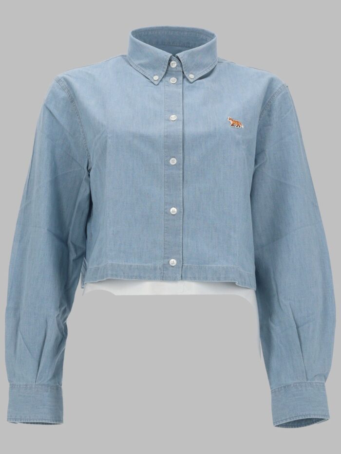 Maison Kitsune CAMICIA CROPPED "BABY FOX"