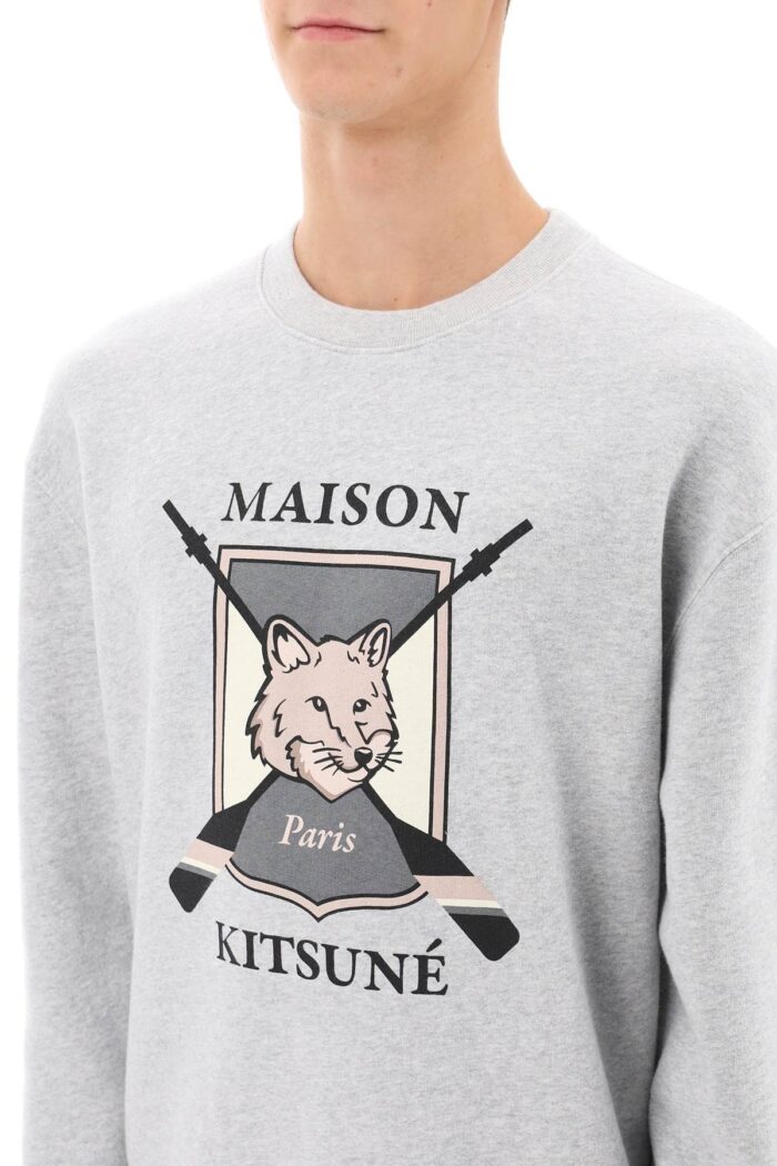 Maison Kitsune College Fox Print Sweatshirt