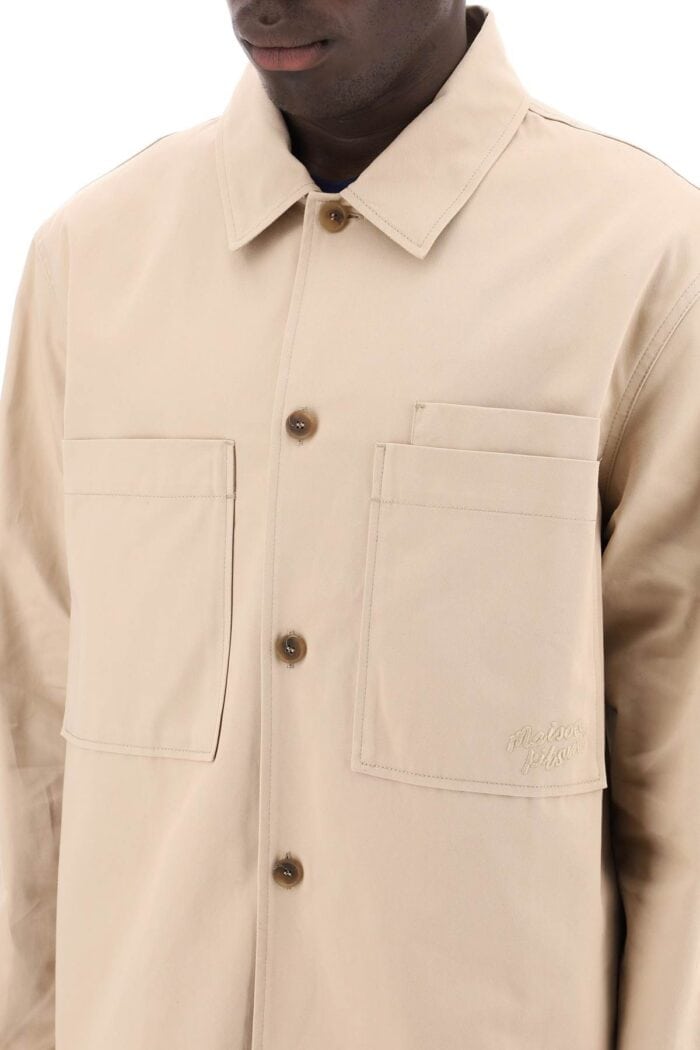 MAISON KITSUNE Cotton Gabardine Overshirt