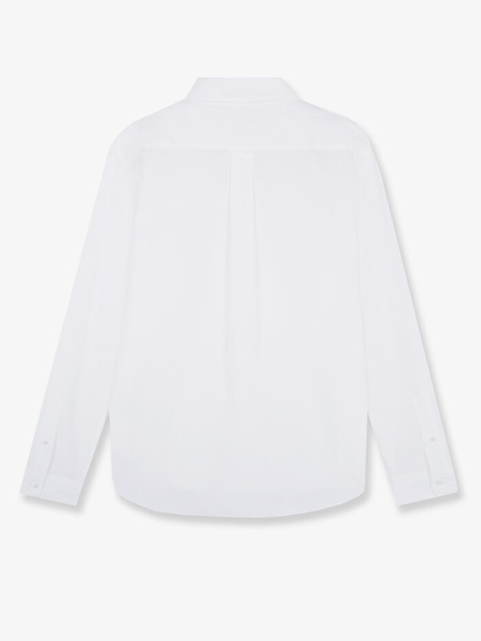 Maison Kitsune Cotton Shirt With Iconic Logo Patch