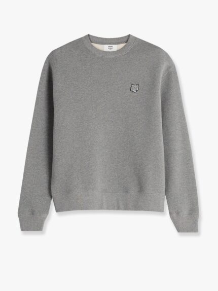 Maison Kitsune Cotton Sweatshirt With Bold Fox Head Patch