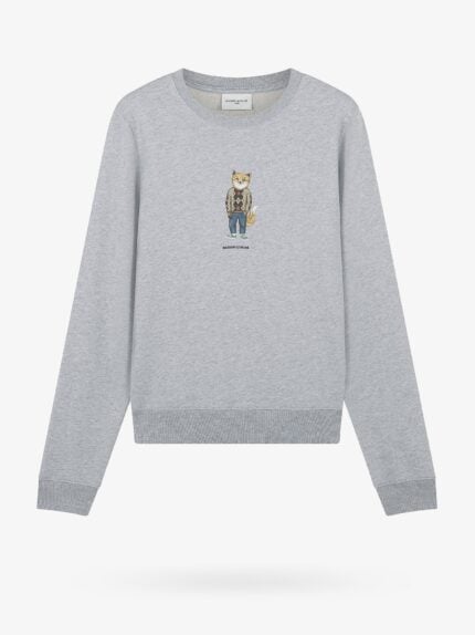 Maison Kitsune Cotton Sweatshirt With Dressed Fox Print