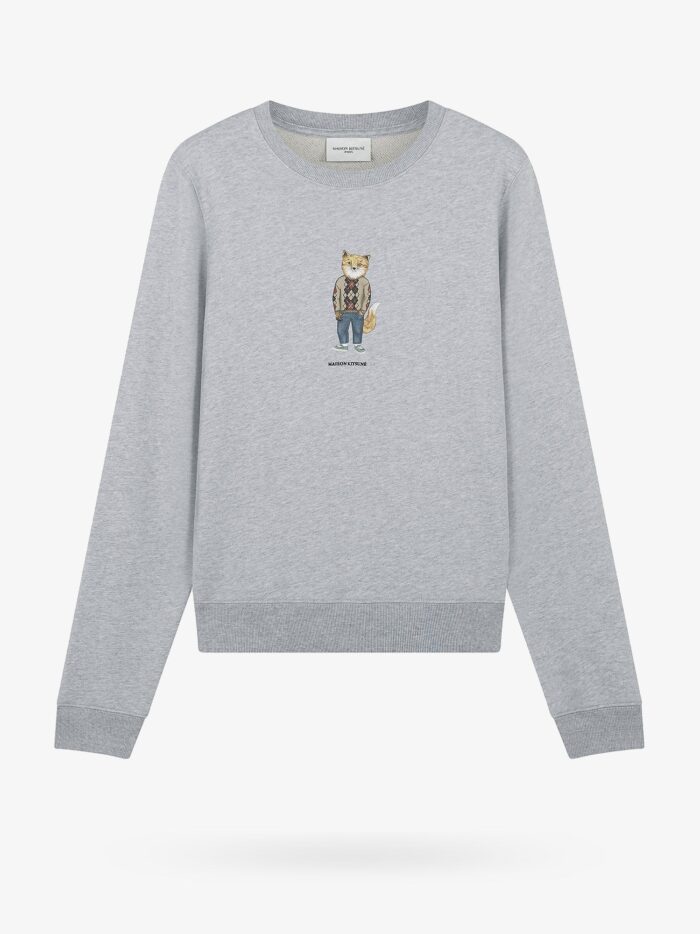 Maison Kitsune Cotton Sweatshirt With Dressed Fox Print