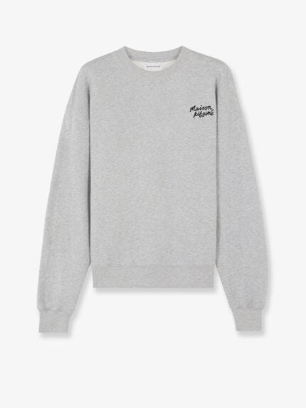 Maison Kitsune Cotton Sweatshirt With Lettering Logo