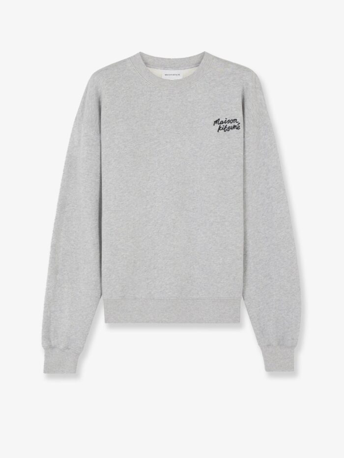Maison Kitsune Cotton Sweatshirt With Lettering Logo