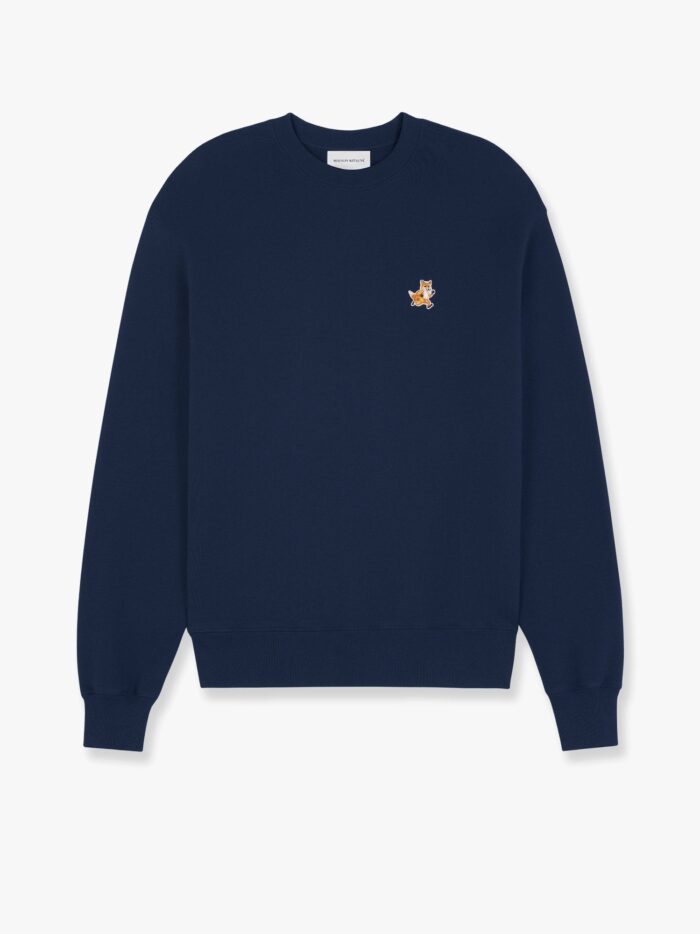 Maison Kitsune Cotton Sweatshirt With Speedy Fox Patch