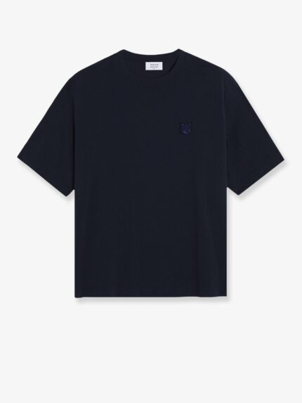 Maison Kitsune Cotton T-shirt With Iconic Logo Patch