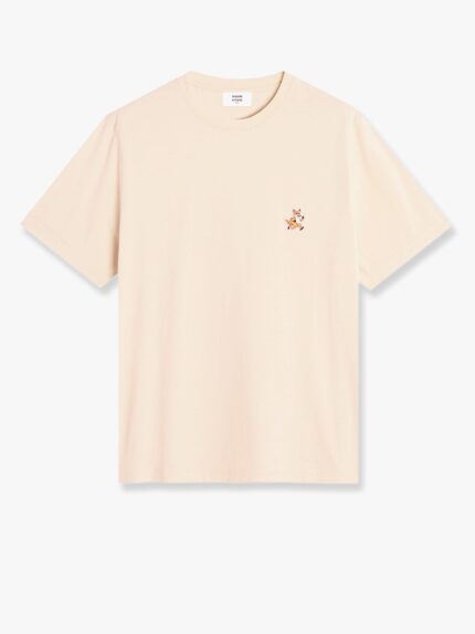Maison Kitsune Cotton T-shirt With Iconic Patch On The Front