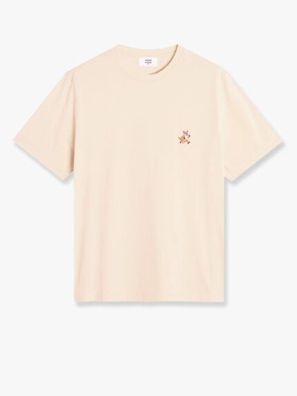 Maison Kitsune Cotton T-shirt With Iconic Patch On The Front