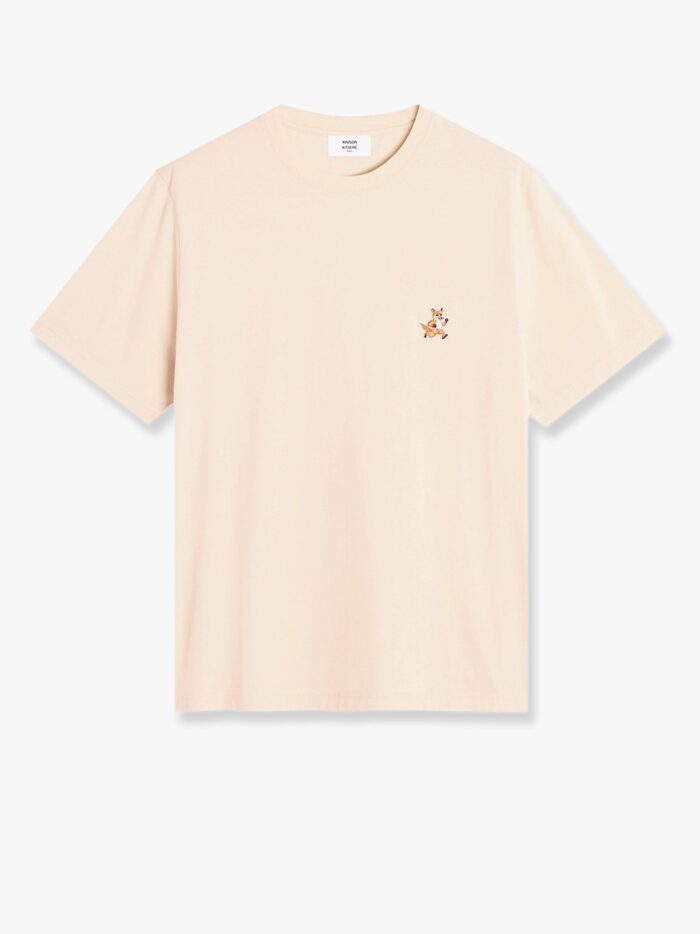 Maison Kitsune Cotton T-shirt With Iconic Patch On The Front