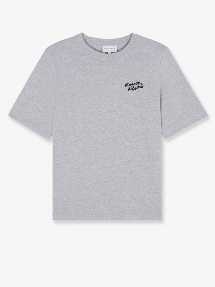 Maison Kitsune Cotton T-shirt With Lettering Logo