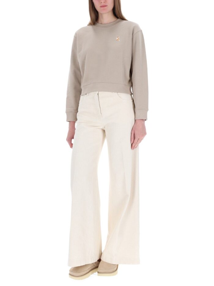 Maison Kitsune CROPPED "FOX" SWEATSHIRT