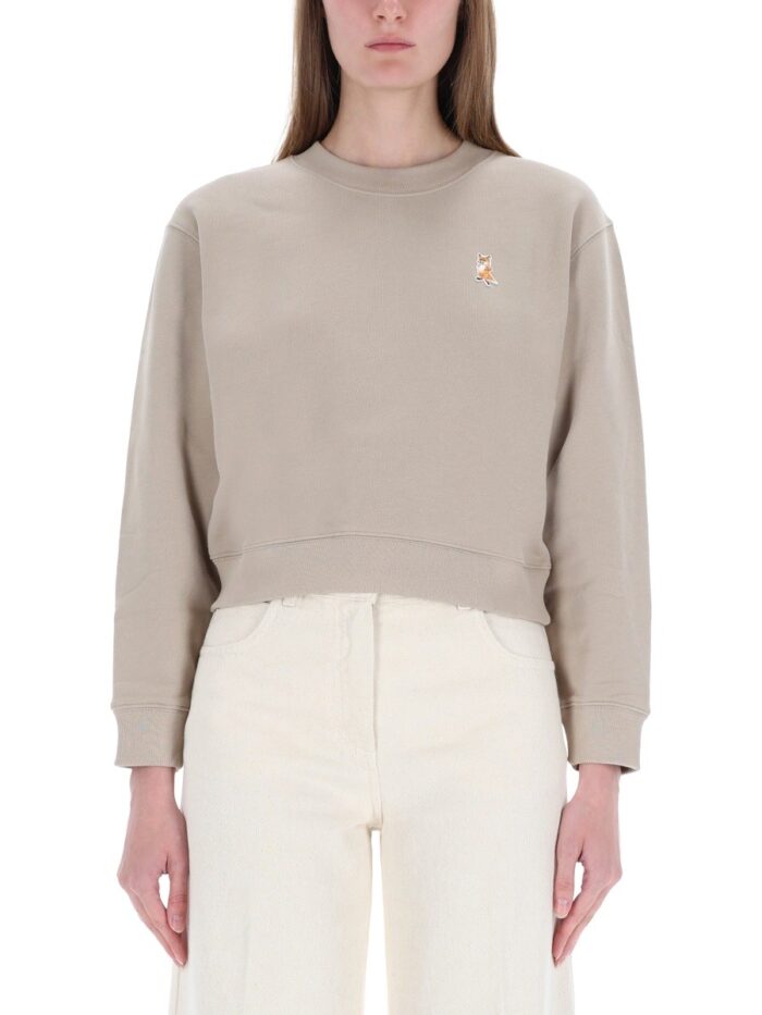 Maison Kitsune CROPPED "FOX" SWEATSHIRT