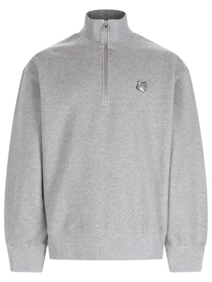 Maison Kitsune FELPA "FOX HEAD" CON ZIP