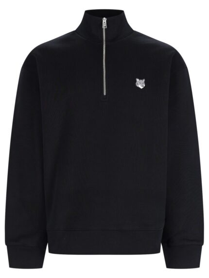 Maison Kitsune FELPA "FOX HEAD" CON ZIP