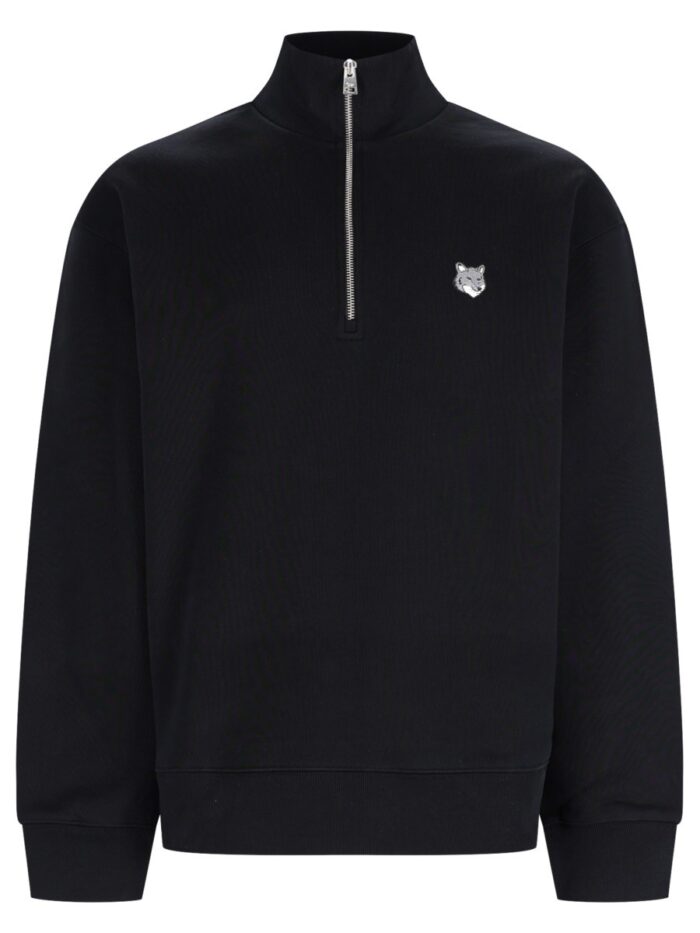 Maison Kitsune FELPA "FOX HEAD" CON ZIP