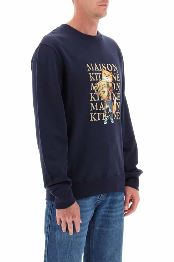 Maison Kitsune Fox Champion Crew-neck Sweatshirt