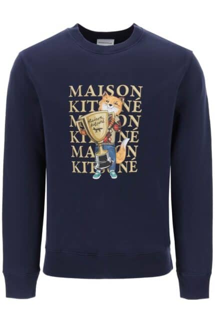 Maison Kitsune Fox Champion Crew-neck Sweatshirt