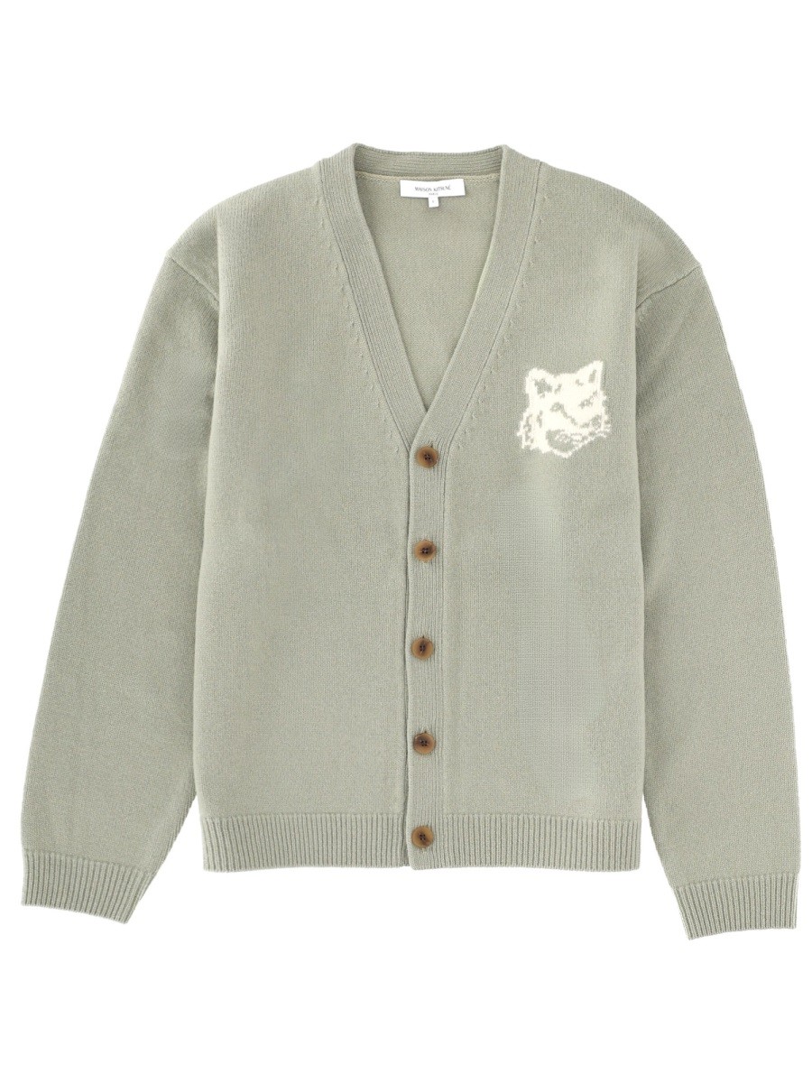 Maison Kitsune "FOX HEAD" CARDIGAN