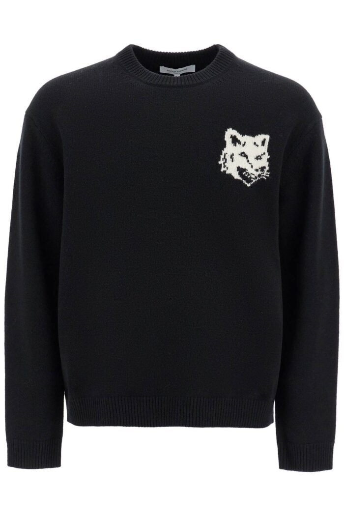 MAISON KITSUNE Fox Head Wool Sweater