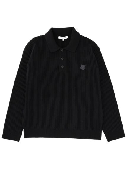 Maison Kitsune LONG-SLEEVED POLO SHIRT
