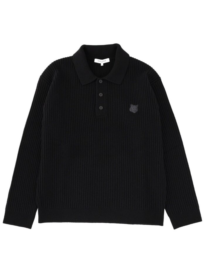 Maison Kitsune LONG-SLEEVED POLO SHIRT
