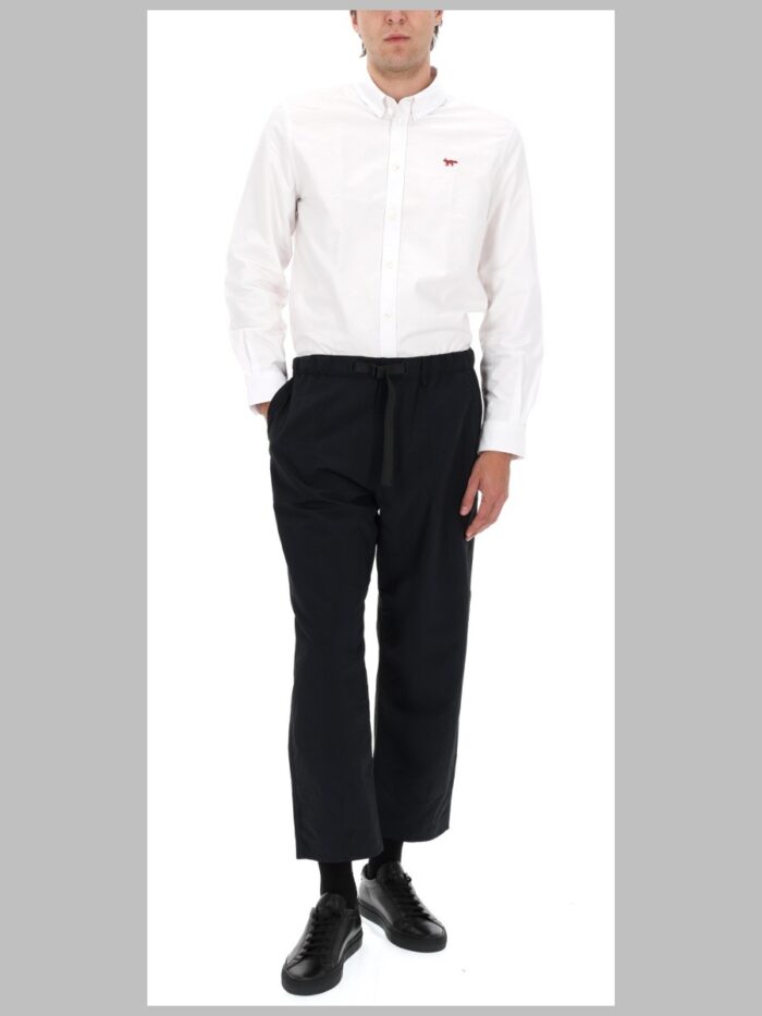 Maison Kitsune PANTALONE IN TESSUTO TECNICO CON CINTURA