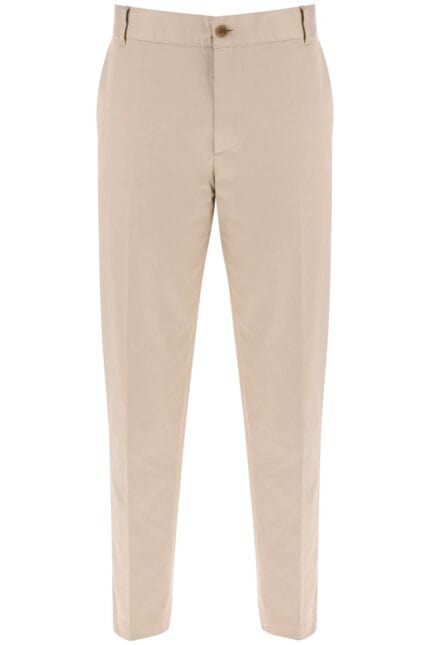 MAISON KITSUNE Pantaloni Chino In Gabardina Di Cotone