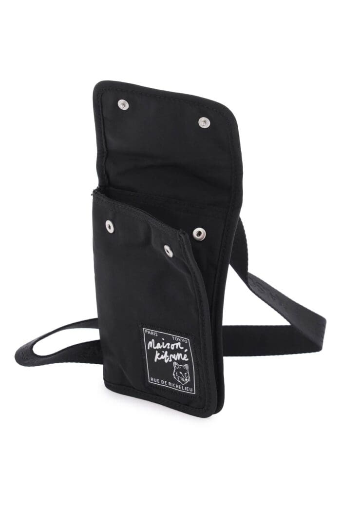 Maison Kitsune Phone Holder Crossbody Pouch