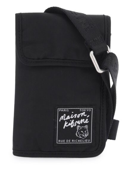 Maison Kitsune Phone Holder Crossbody Pouch