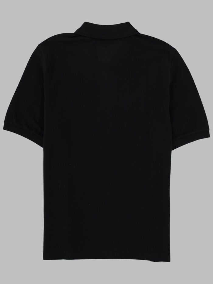 Maison Kitsune POLO CON ZIP E PATCH LOGO