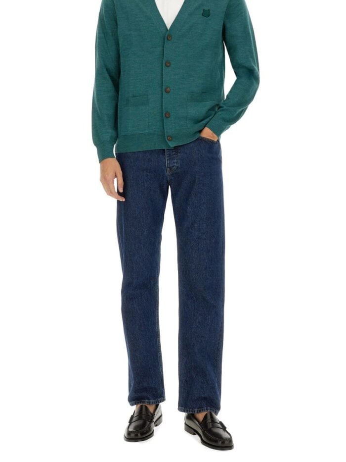 Maison Kitsune "REGULAR BOLD FOX HEAD PATCH" CARDIGAN